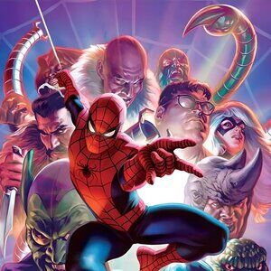 Spider-Man Classic Villains vinyl coated canvas Fabric Poster